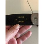 Glitter Pewter Rhinestone Western Leather Belt, Sz S Photo 2