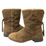 Abeo Blaine Suede Shearling Boots GUC Size 9 S3977 Tan Photo 11