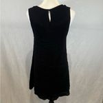 Carole Christian little back embroidered lace mini dress size small Black Photo 2