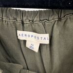 Aeropostale  Buttoned Off-The-Shoulder‎ Crop Top Military Style Olive Green XS Photo 2
