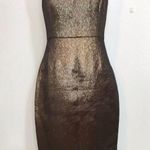 Trina Turk NWT! Sz 8  Dresses Stunning Gold / Copper Metallic Strapless Dress Photo 6
