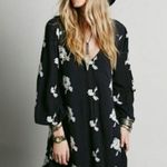 Free People  Embroidered Emma Long Sleeve Boho Mini Tunic Dress Womens Size M Photo 0