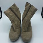 Franco Sarto Energy Tan Leather Heeled Ankle Boots Womens 6 Steampunk Victorian Photo 5