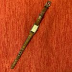 Seiko Woman’s gold plate tank style quartz mov water resistant  SOLAR wrist watch Photo 3