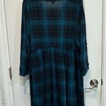 Torrid NWT Mini Jersey Plaid Delight Button Front Shirt Dress 2 Photo 3