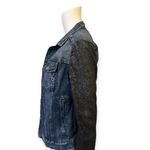 EXPRESS Denim Metallic Jacket Photo 3