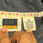 Vintage Women Hoodie Shirt Women 2Xl Stars Hearts 4th of‎ July Patriotic Blue Size 2X Photo 6