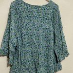 Cynthia Rowley  Size 3X Top Long Sleeve Floral Stretchy Spring Easter Shirt Photo 5