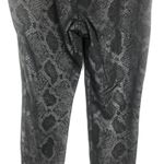 INC Snake Print Baddie Boho Coquette Feminine Chic Womens Ankle Pull On Pants 4 Black Photo 7
