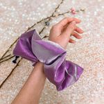 Electric Purple Metallic Jumbo Oversized XXL Scrunchie Photo 4