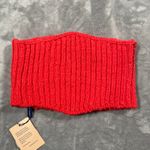 Paloma Wool Levete Top L/XL Red Knit Bandeau Lace Up Boho Festival New Size L Photo 1