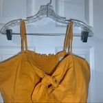 Sofía Jeans by Sofia Vergara Mustard Button Front Blouse Tank 3X Photo 2