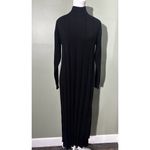 River Island  Dress High Neck Knit Midi Slit Size 8 Large Grunge Witchy Emo Goth﻿ Photo 4