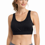 Joyspun Women's Black Scoop Neck Sports Bra XL Photo 0