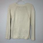 Jones New York Cream Crewneck Sweater w/Tight Knit Pattern Size M Photo 6