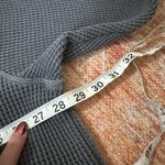 Aerie  lumberjane waffle knit oversized button up shirt grey size small Photo 4