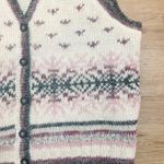 st. john's bay  Vintage Women's Fair Isle Wool Blend Sweater Vest XL Photo 3