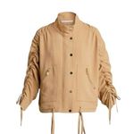Veronica Beard - Paros Drawstring Jacket Women's Tan Jacket Sz S Photo 0