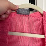 Wooden Ships Wooden Ship Open Knit Pink Open-Front Sweater Photo 2