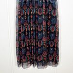 Desigual Boho Midi Dress Sleeveless Sheer Overlay Pleated Multicolor Large Photo 11