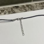 Women’s Grey Natural Stone Pendant / Black Cord Costume Necklace Gray Photo 8