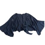 Lucky Brand  Kimono Womens X Small Small Blue Embroidered Cardigan Tie Front Boho Photo 1