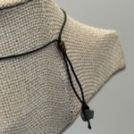 Abalone Shell Pendant Necklace Adjustable Cord Boho Hippie Jewelry Tan Photo 3