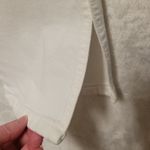ZARA White High Rise Jeans Split Hem Euro Summer Minimalist Closet Staple Size 2 Photo 4
