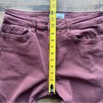 Vervet By Flying Monkey Womens Wine Straight Leg Cuffed Hem Jeans Size 30 Red Photo 3