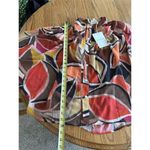 Molly Bracken Blouse Button Up Artsy Print Flowy Boho Sz S Long Sleeve NWT Photo 7