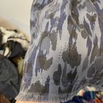 Anthropologie  Jenee Tiered Tunic Dress Blue Leopard Print Sz XS Photo 5