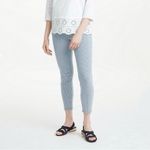 Boden Soho Cropped Skinny Railroad‎ Stipe Crop Jeans Blue White 2P Photo 1