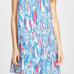 Lilly Pulitzer  Daphne Dress Sz XXS Sailboat Coastal Resort Beach‎ Vacation Flowy Photo 0
