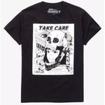 Hot Topic Genki Ghost Take Care 003 GG Girl & Model Ghost T-Shirt Tee Size Small Anime Photo 0