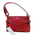 Tommy Hilfiger Red Snakeskin Shoulder Bag Photo 0