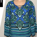 Kaari Blue New. Kari Blue blouse. NWOT Photo 0