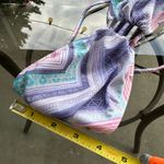 O'Neill O’Neill Harlow Bandeau Strappy Back Strapless Bikini Top in Purple/Pink - XXS/XS Photo 11