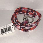 Vera Bradley Lanyard in Houndstooth Tweed BNWT Pink Orange for ID Badge Photo 1