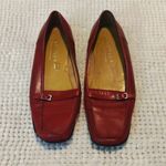 Liz Claiborne Women's  Red Leather Loafers/Flats Size 8.5 USED #3061 Photo 2