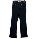 Madewell  Cali Demi Boot Jeans Women’s 25 Black Cropped Flare Stretch Denim Photo 2