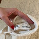ZARA Cropped White Turtleneck Photo 2