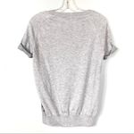 Storm Gray Snake Print Short Sleeve Sweater Knit Top Casual Womens Size 6 Women Photo 2