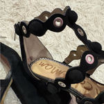 Sam Edelman sam eldman Yuli Caged Strappy Heel Sandals Black Suede size 7 Photo 4