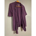 Sonoma  Lifestyle Purple 3/4 Sleeve Open Front Cotton Cardigan Size Small Photo 1