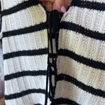 Mango knit set tie front top pants striped white black cream sleeveless long Photo 3