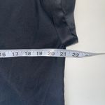 EXPRESS Black Satin Lace Up Back Cap Sleeve Blouse Photo 6