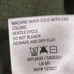 Woolrich  Sweater Womens Medium Green Turtleneck Ribbed Yoke Wool Blend Gorpcore Photo 8