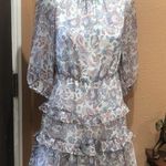 1. State  paisley ruffled short dress Photo 2