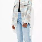 American Eagle AE Oversized Plaid Shirt Jacket Photo 0
