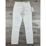 GRLFRND  Karolina High Rise Straight JEAN WHITE SANDS Distressed Sz‎ 25 NWT Photo 4